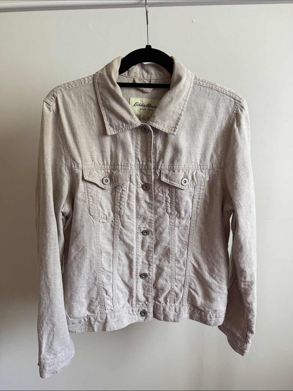 Eddie Bauer Light Taupe Denim Jacket